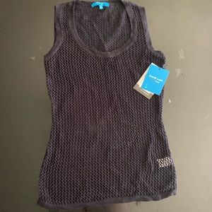 Derek Lam Black Crochet Top